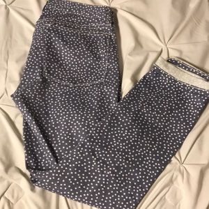Toothpick skinnies JCREW POKA DOT